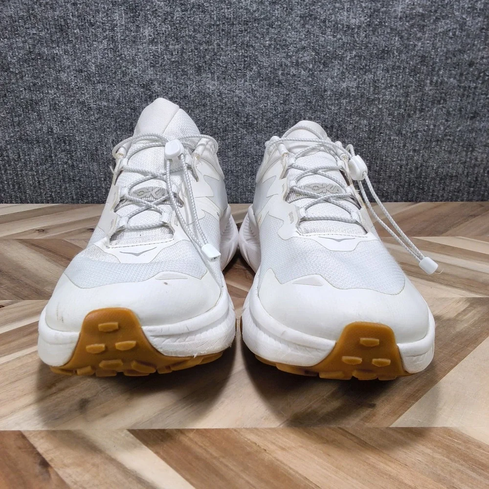 Hoka One Transport Men Shoe Size 13 D Casual Walk Road Run Gym White Gum 1123153